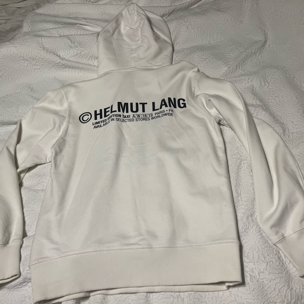 Helmet lane white hoodie